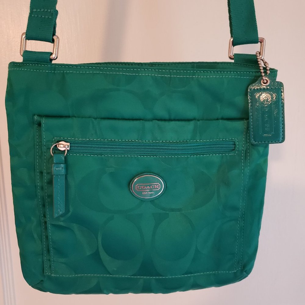 COACH SATEEN CROSSBOY BAG